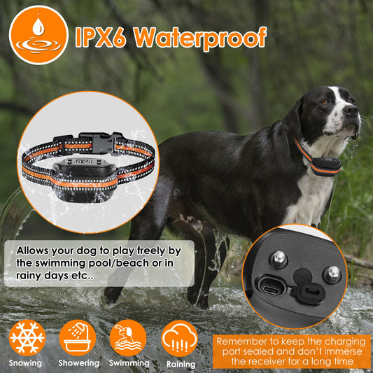 2-in-1 Dog GPS Fence Tracker Wireless Collar 32–2887FT Range