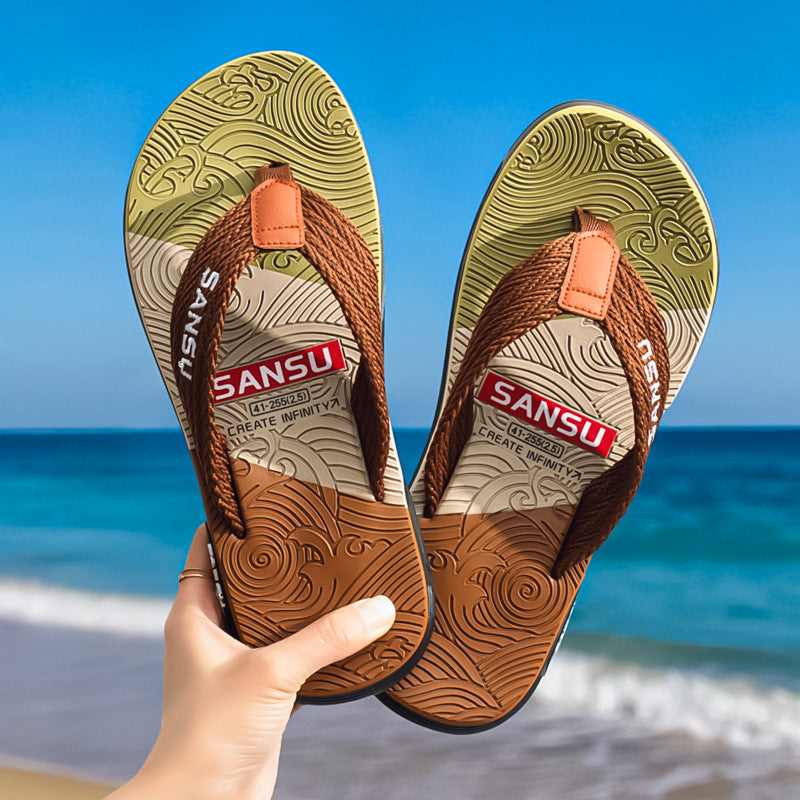 Men’s Outdoor Flip-Flops – Comfortable Slippers for Home Use