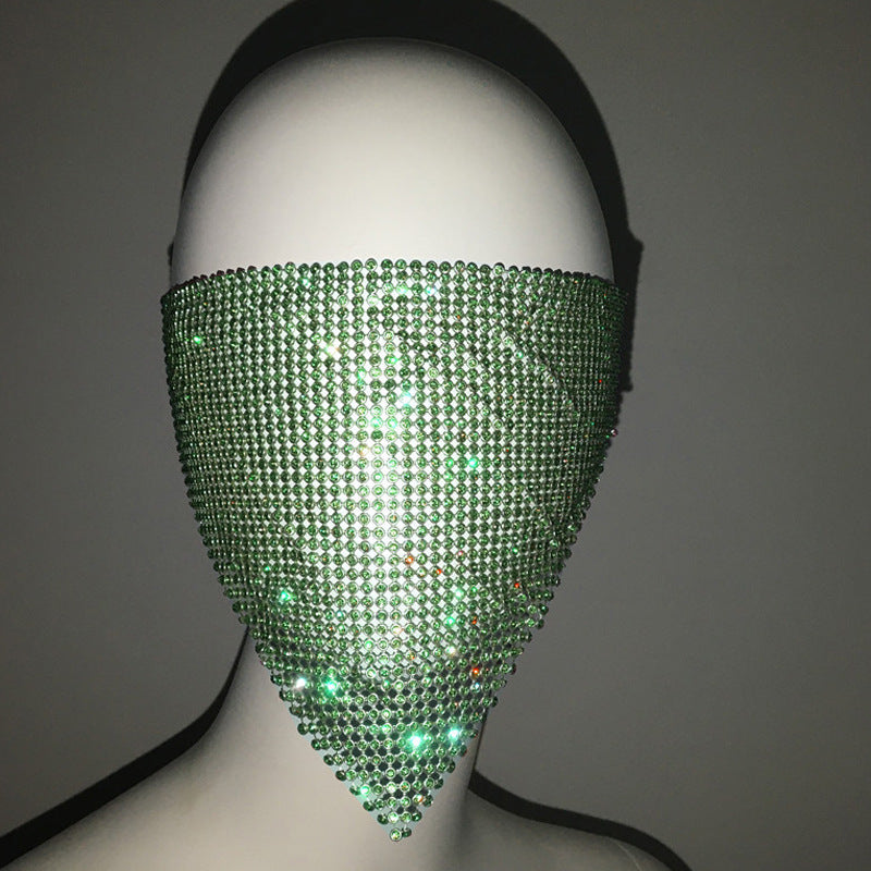 Buy Personality Trend Accessories Rhinestone Mask – Stylish Look