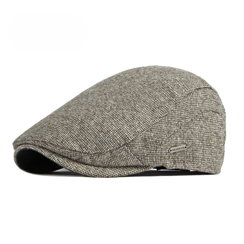 Casual All-matching Thickened Warm Beret Men