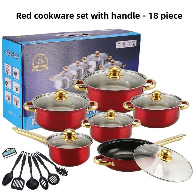 Premium Stainless Steel Cookware Kitchen Pots and Pans Set