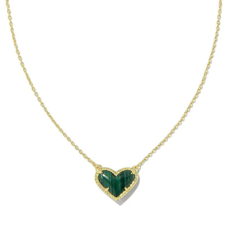 Buy Girls & Women Cubic Zirconia Heart Necklace Chic & Sparkling
