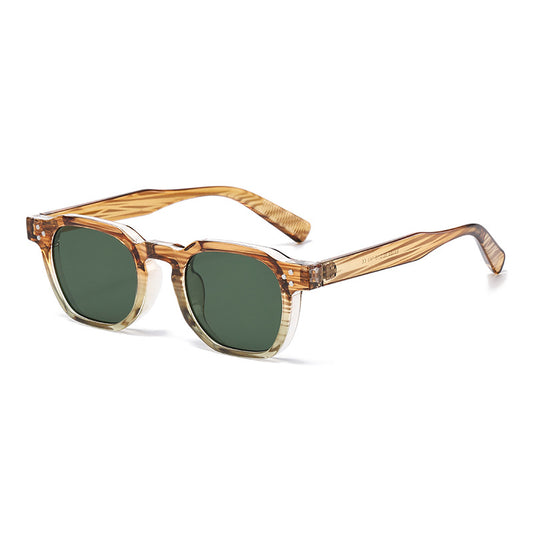 Fashion Round Frame Studded Sunglasses for Eye Protection