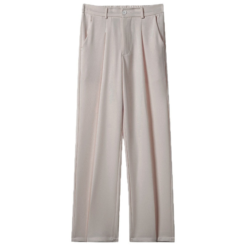 Buy Men’s Casual Draped Straight Suit Pants Online