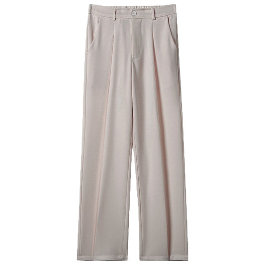 Buy Men’s Casual Draped Straight Suit Pants Online