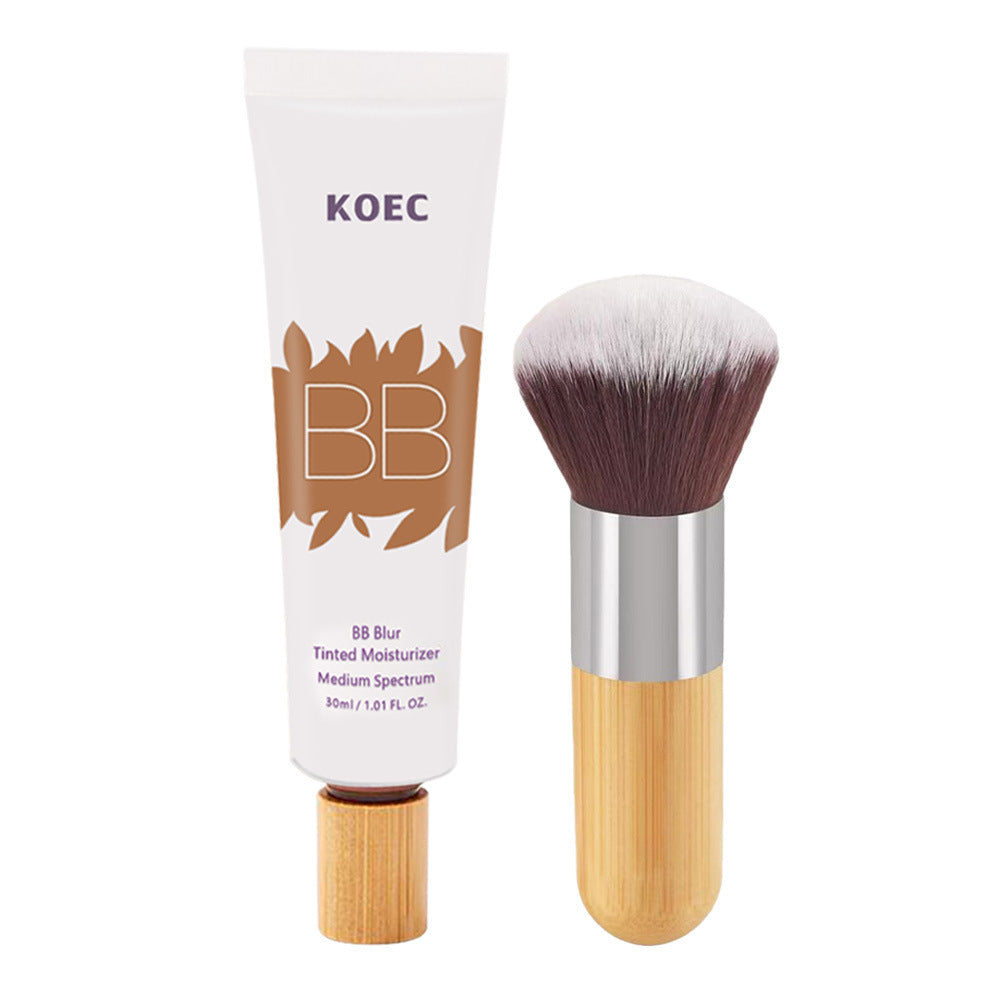 Moisturizing BB Cream with Concealer Brush Smooth Makeup