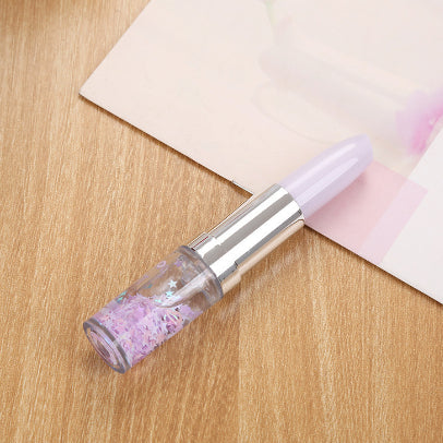 Creative Heart Red Flow Sand Signature Pen Cute Stationery