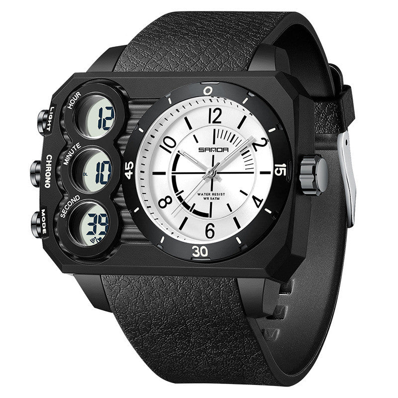 Outdoor Waterproof Sports Watch for Men Rugged Dual Display
