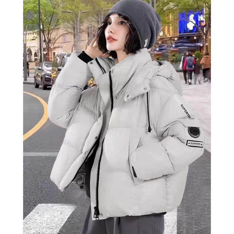 Women's Short Thermal Cotton-padded Jacket for Winter Comfort