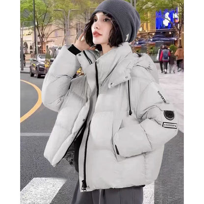 Women's Short Thermal Cotton-padded Jacket for Winter Comfort