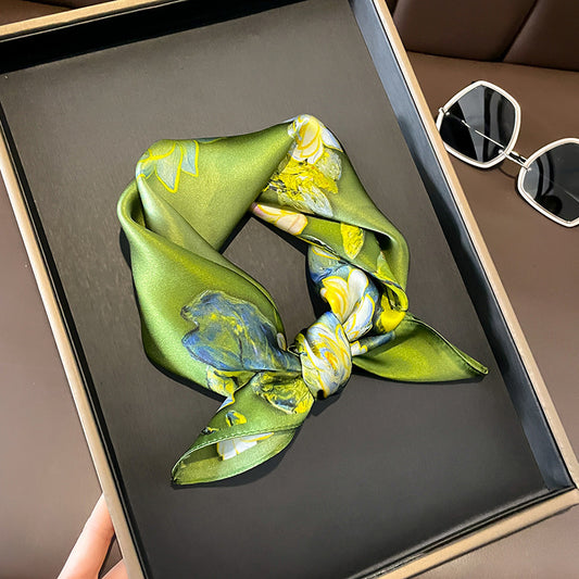 Buy Beige Silk Square Scarf for Women Versatile & Easy to Style