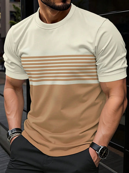 Buy Men’s Crew Neck Casual Shirt – Minimalist Short Sleeve