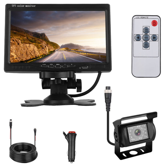 7In Car Backup Camera Monitor Kit Waterproof and IP67 Rated
