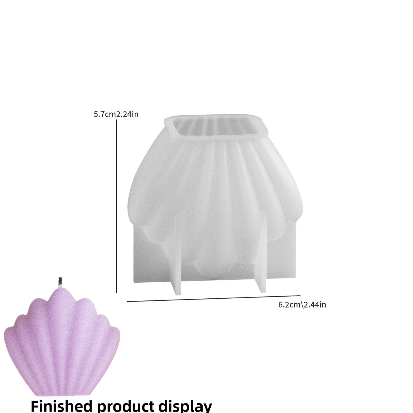 Shell Silicone Mold for DIY Candles and Coastal Craft Decor