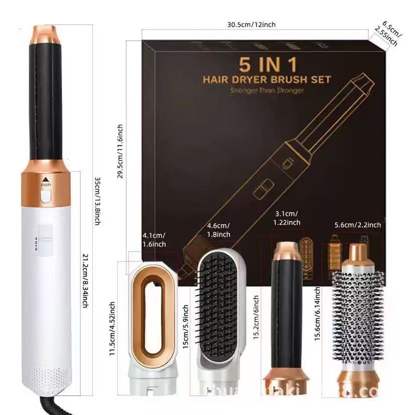 5-in-1 Multifunctional Home All-in-One Hair Dryer And Curling Iron With Automatic Curling Features