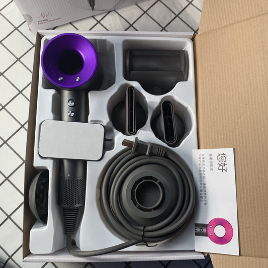 Professional Negative Ion Hair Dryer with Nozzle Attachments