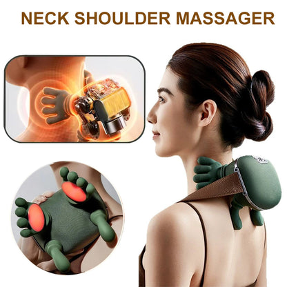 Electric Neck and Shoulder Massager for Deep Kneading Relief