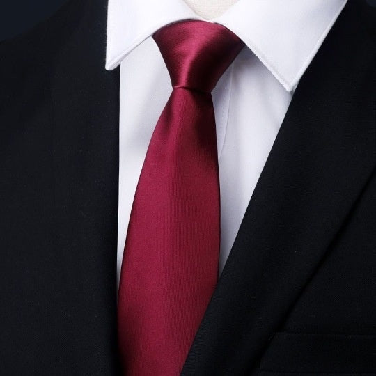 Mens Business Formal Zipper Tie With Blue Stripes for Office