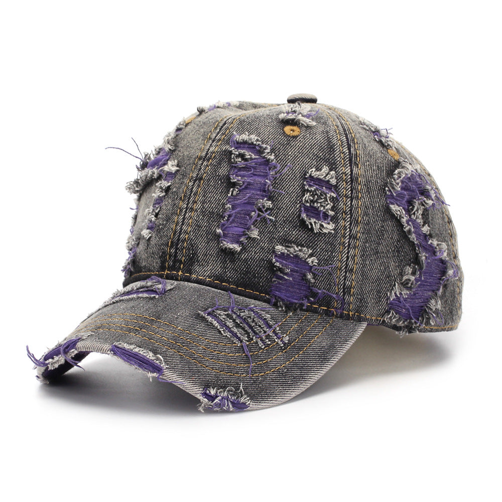Buy Ripped-Line Letter Sun Hat for Men & Women – Casual Wear