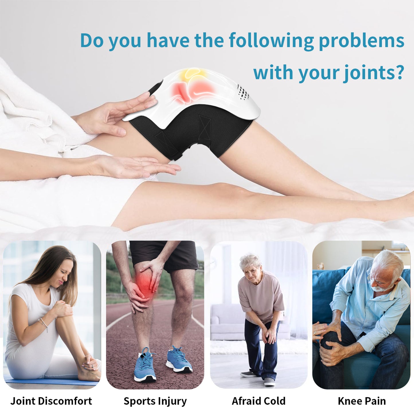 Intelligent Knee Massager with Heating Pain Relief Device