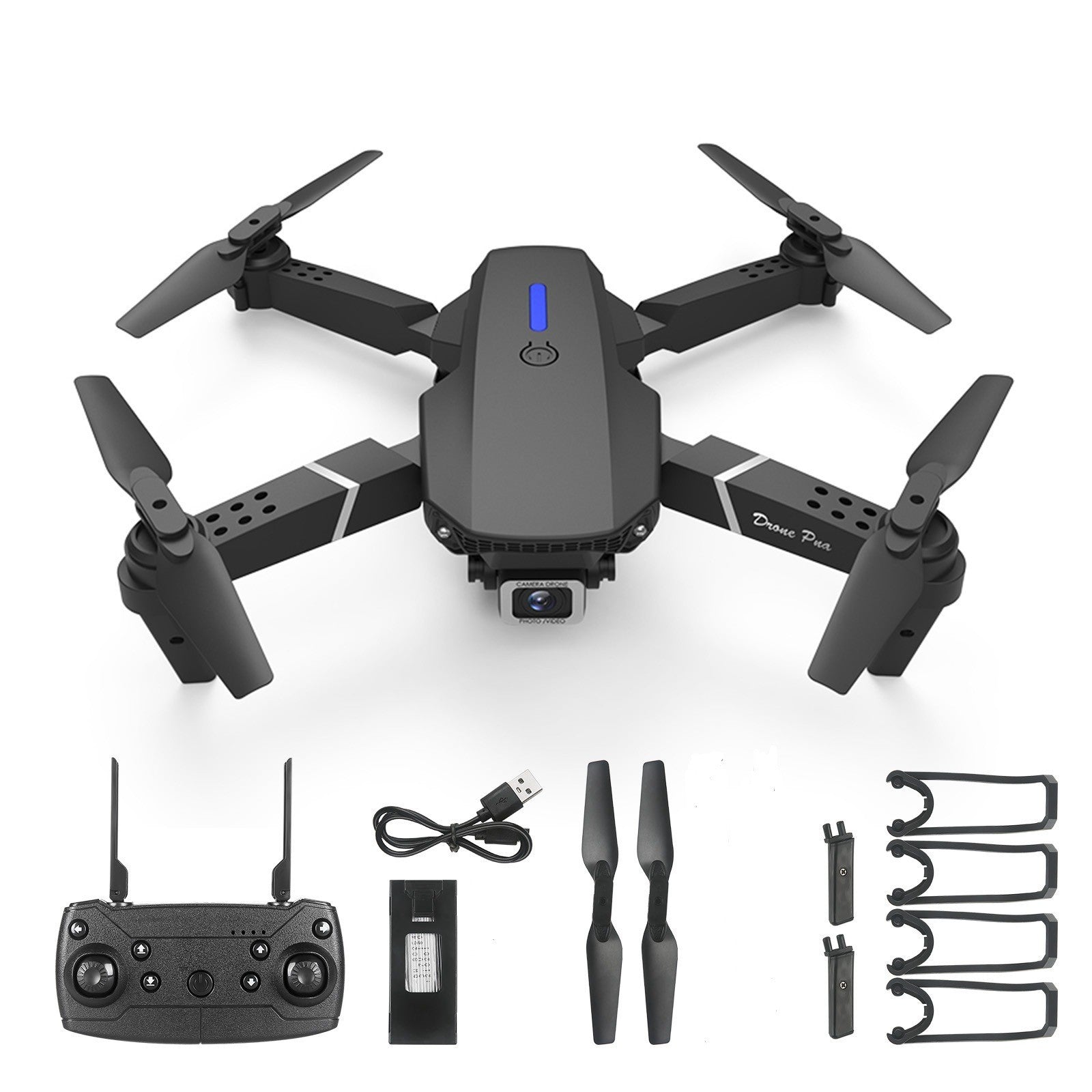 E88 Foldable Quadcopter Drone with Dual Cameras