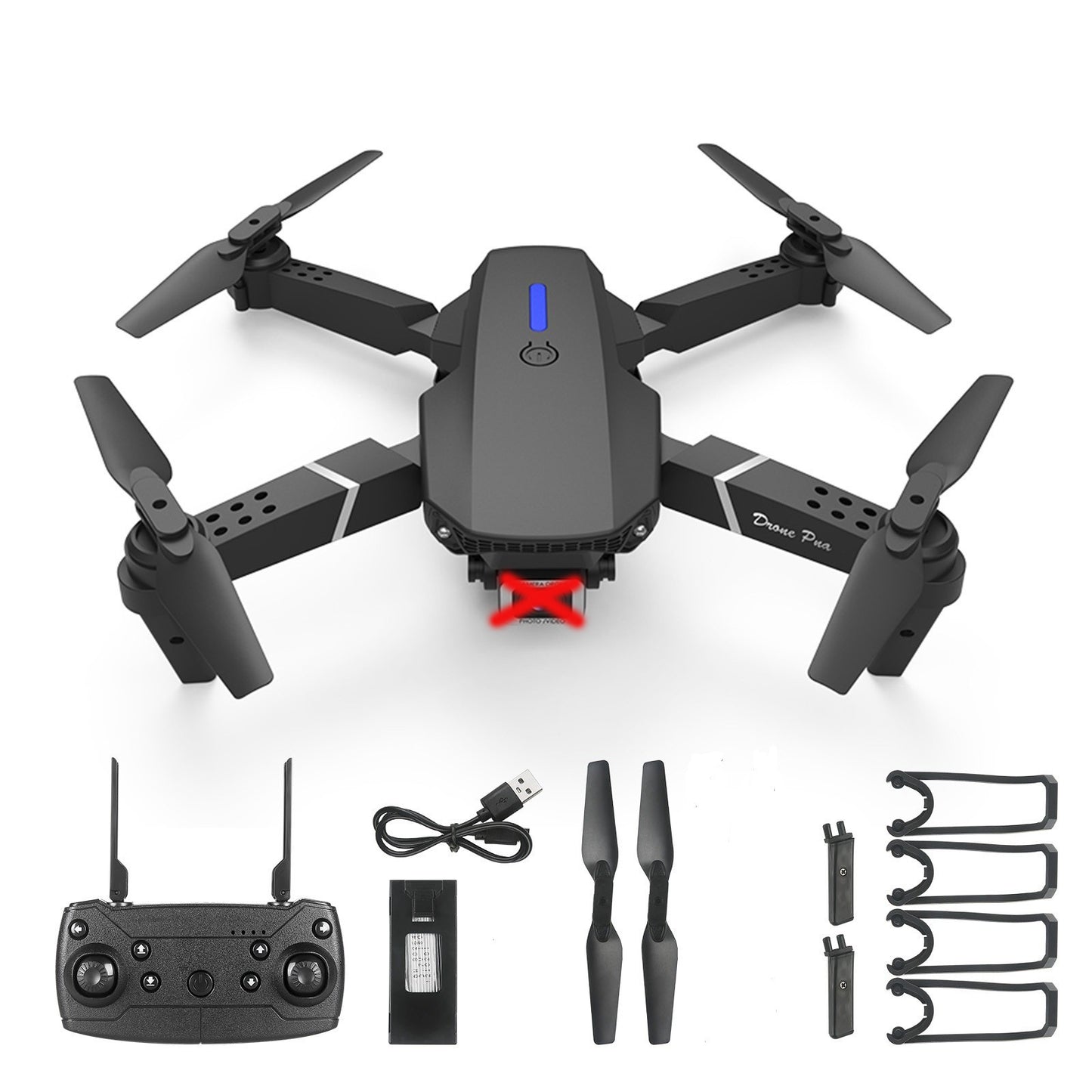 E88 Foldable Quadcopter Drone with Dual Cameras