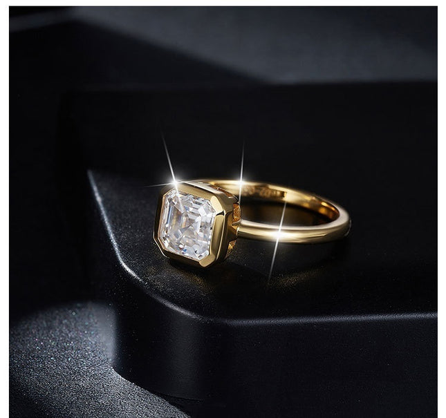 Buy Luxury Pagoda-Cut Diamond Ring in Minimalist Style