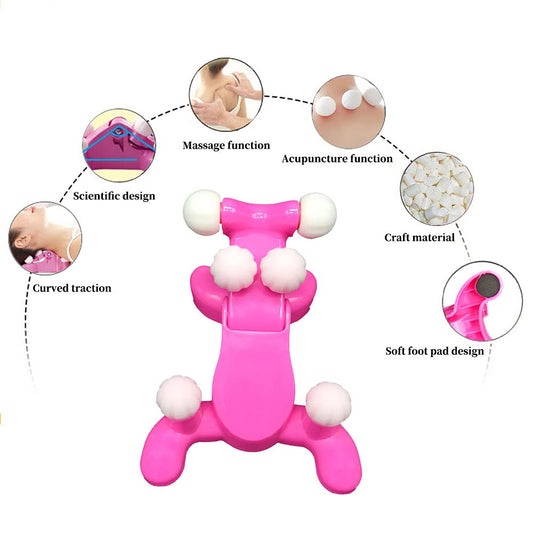 Cervical Traction Neck Massager Pillow – 3D Shiatsu Care