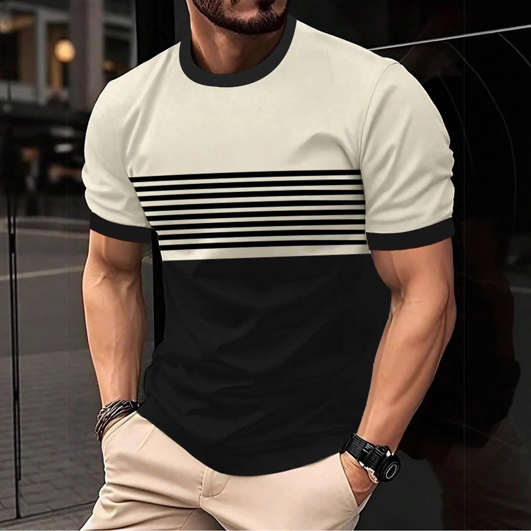 Buy Men’s Crew Neck Casual Shirt – Minimalist Short Sleeve