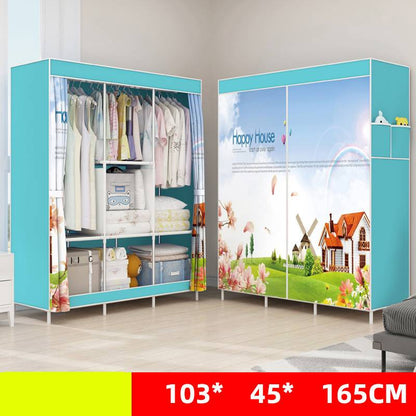 Single Dormitory Dust Closed Wardrobe – Compact Storage