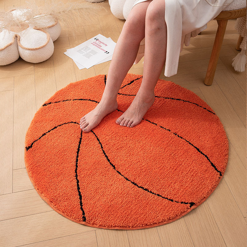 Absorbent Polyester Bath Mat with Geometric Design