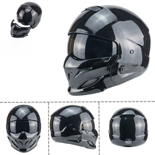 Black Scorpion Vintage Combo Half Helmet for Riders