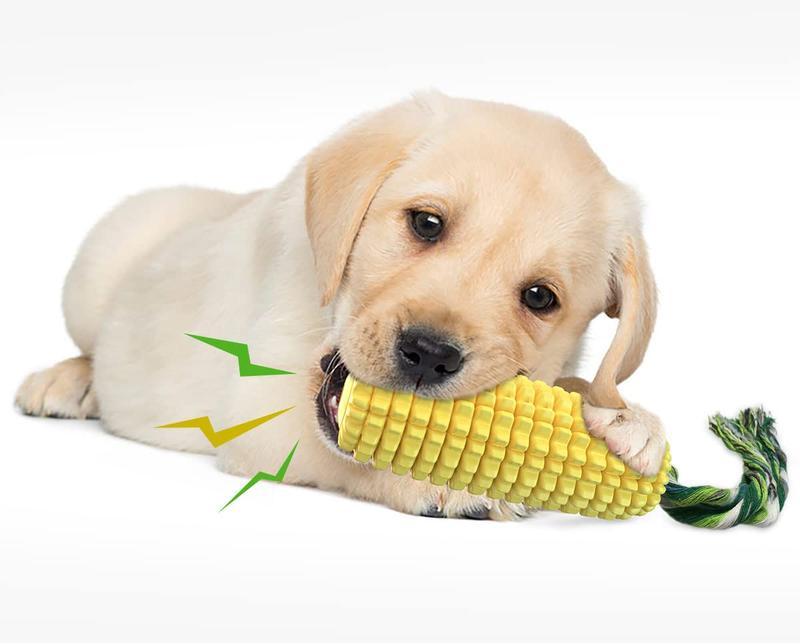 PROKEl Dog Chew Toy – Corn Stick Rope Squeaker for All Breeds