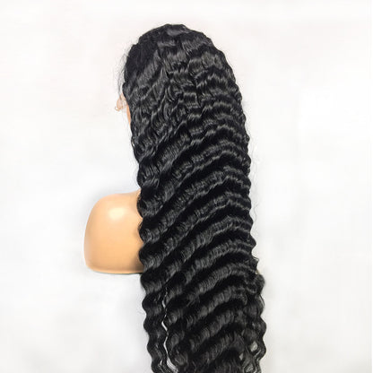 Human Hair Deep Wave Lace Frontal Wigs 13x4 28 & 30 Inch