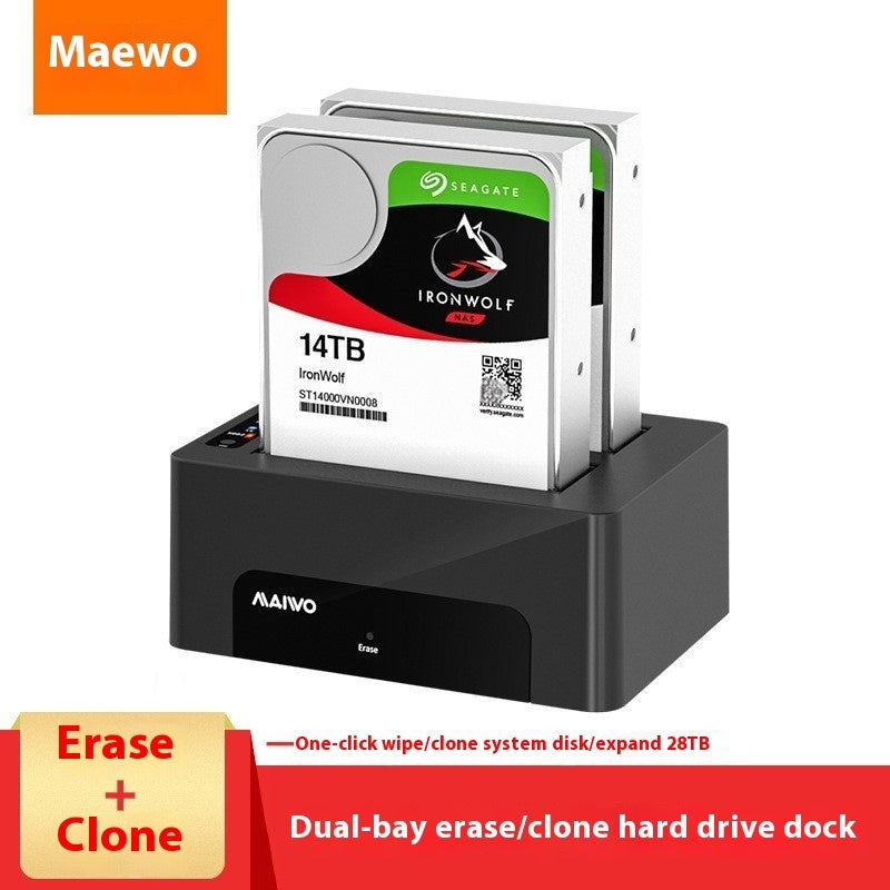 Hard Disk Dock Dual-Disk Copier for SATA 2.5 and 3.5 Inch