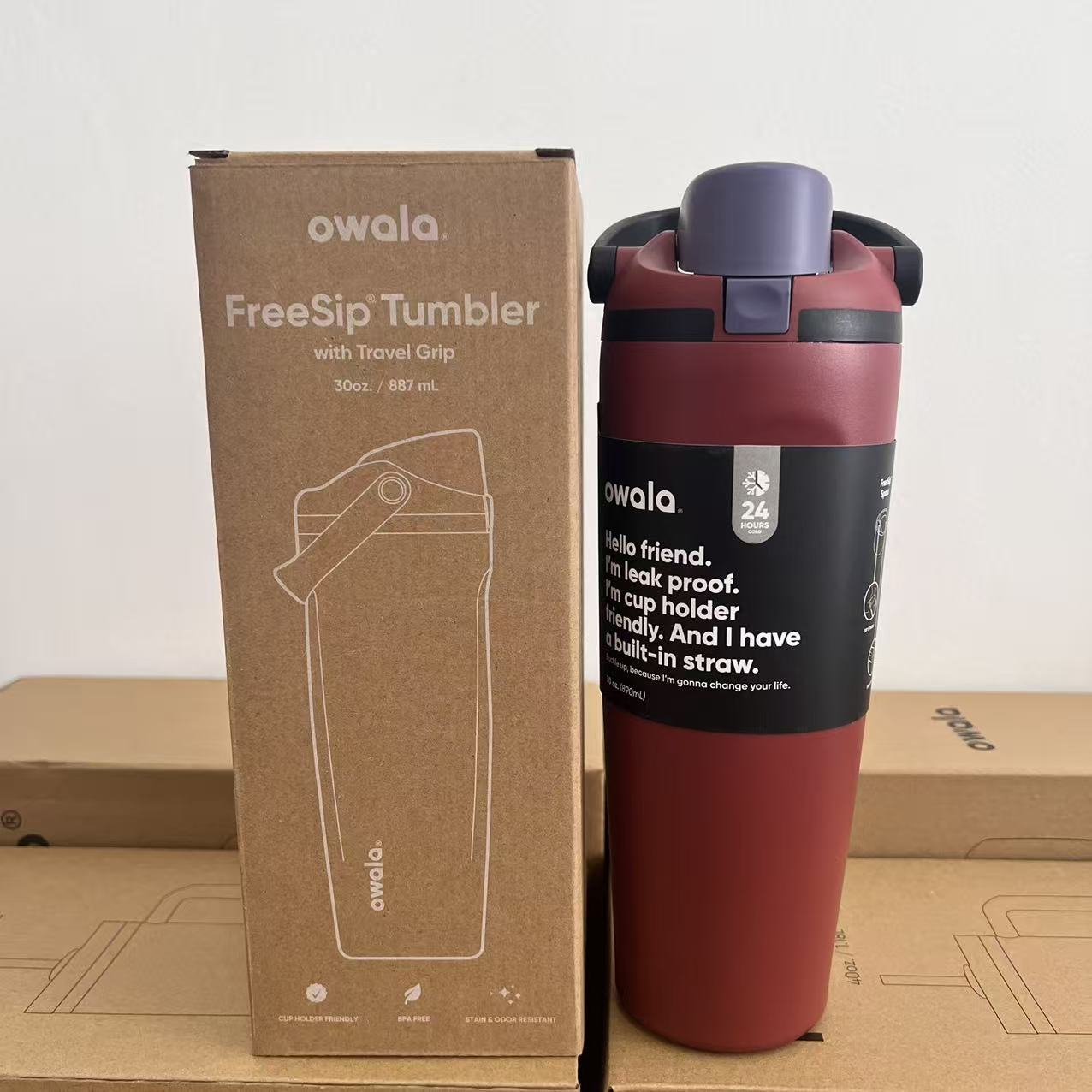 Stainless Steel Insulated Cup with Straw and Handle