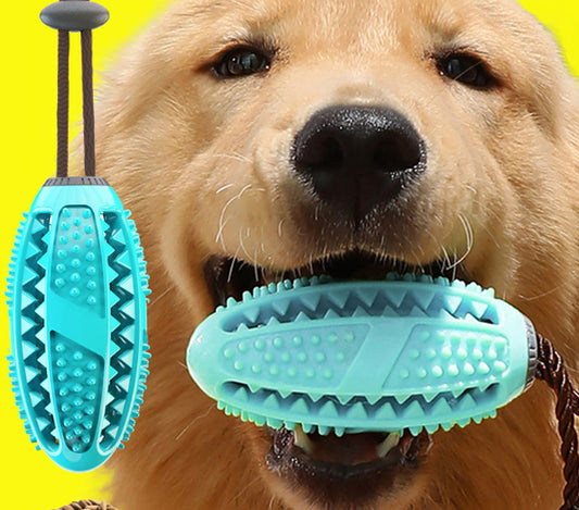 Silicone Suction Cup Tug Dog Ball Toy for Chewing & Cleaning