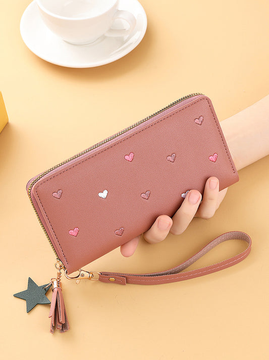 Buy Cute Mini Embroidered Long Wallet For Women Elegant Daily Use