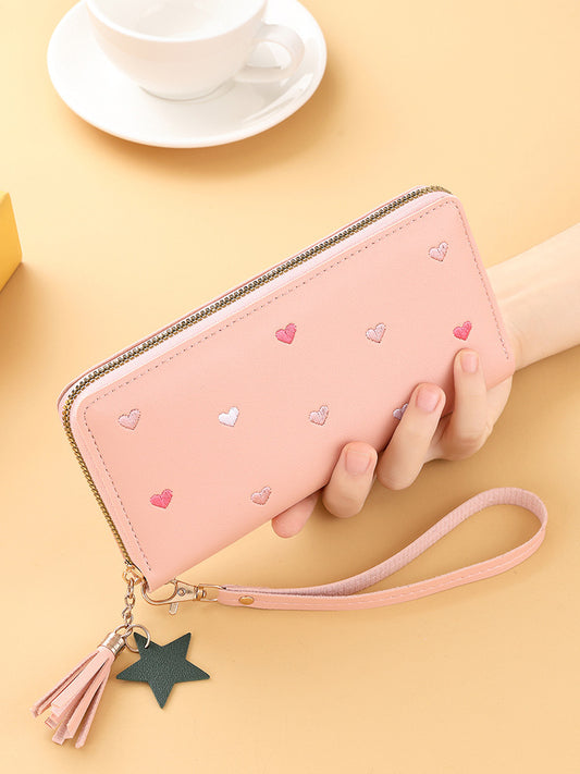 Buy Cute Mini Embroidered Long Wallet For Women Elegant Daily Use