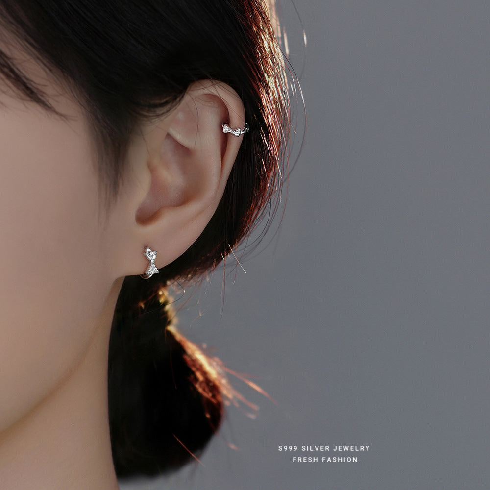 Ear bone stud earrings