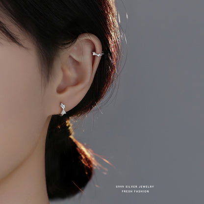 Ear bone stud earrings