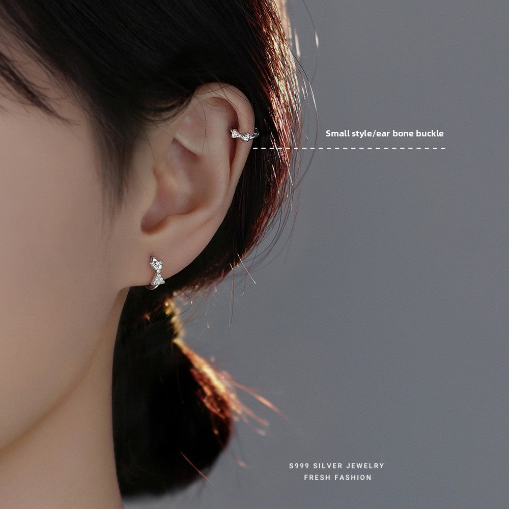 Ear bone stud earrings