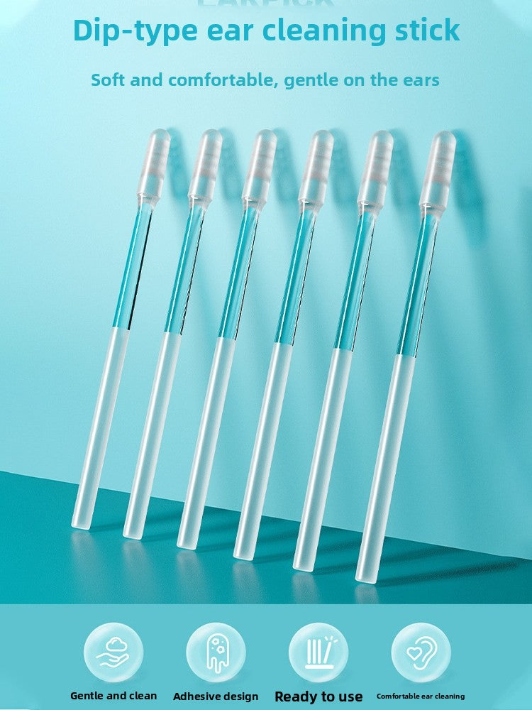 Ear Cleaning Sticks with Soft Rubber Tip