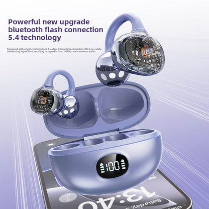 Ear clip wireless headphones