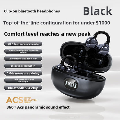 Ear clip wireless headphones