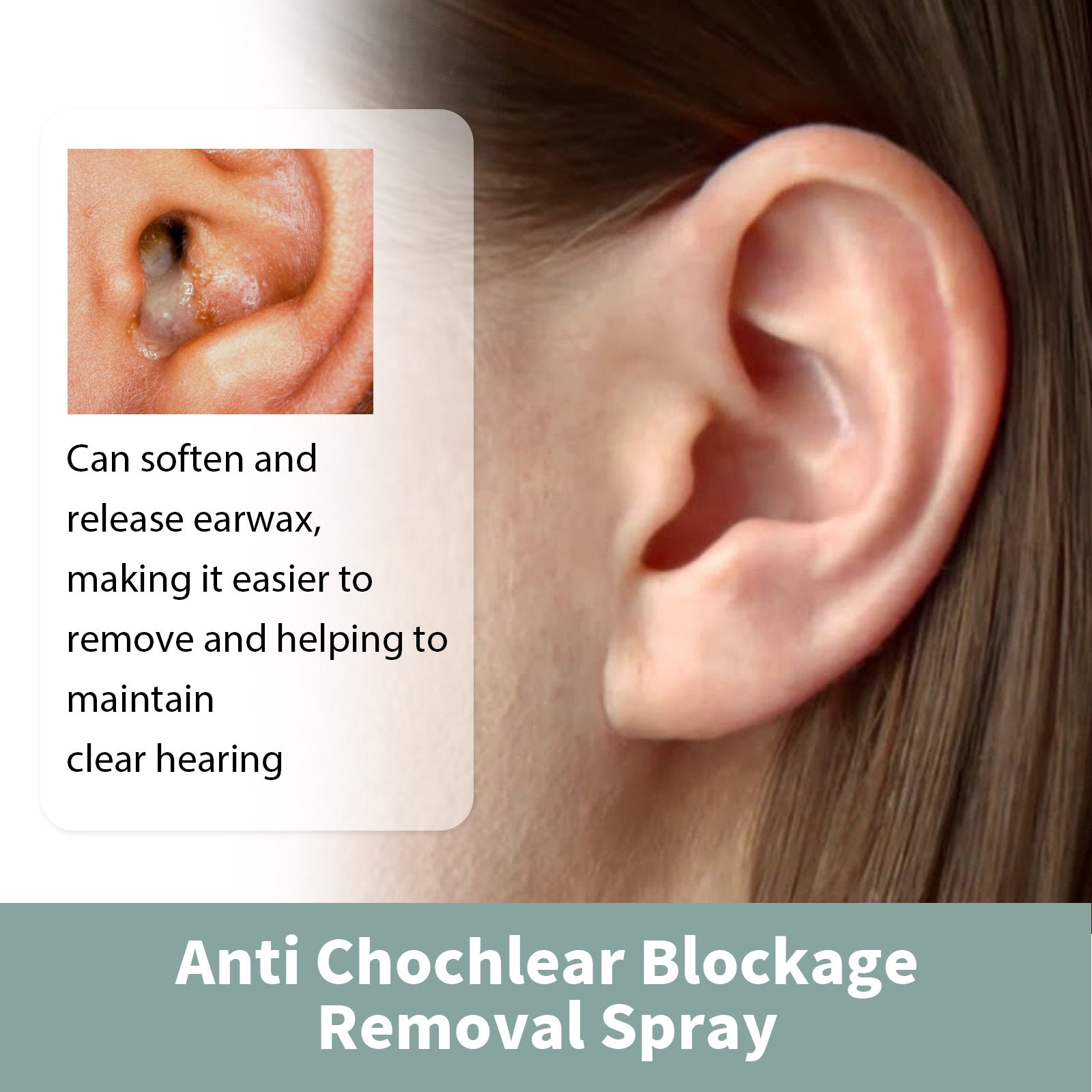 Ear Discomfort Clean Earwax Ear Health Care Spray