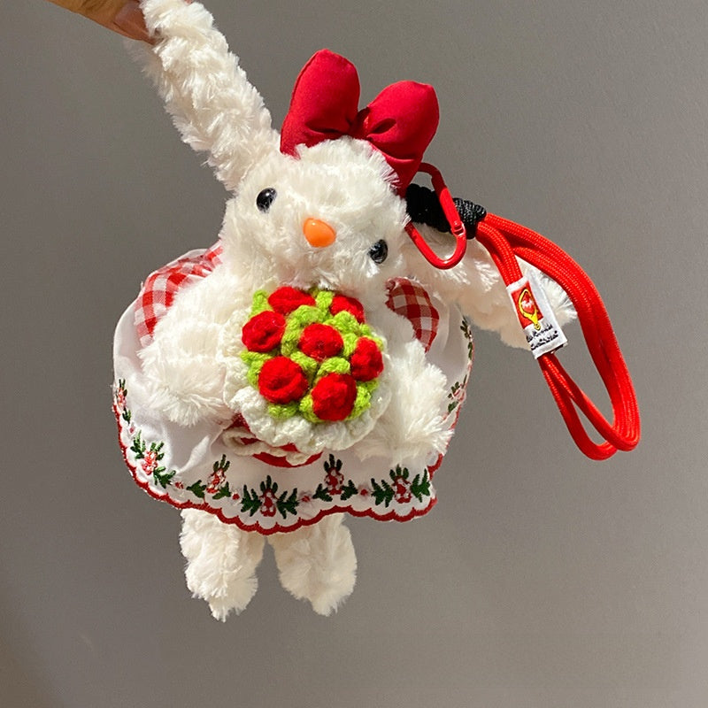 Ear-hanging rabbit plush toy