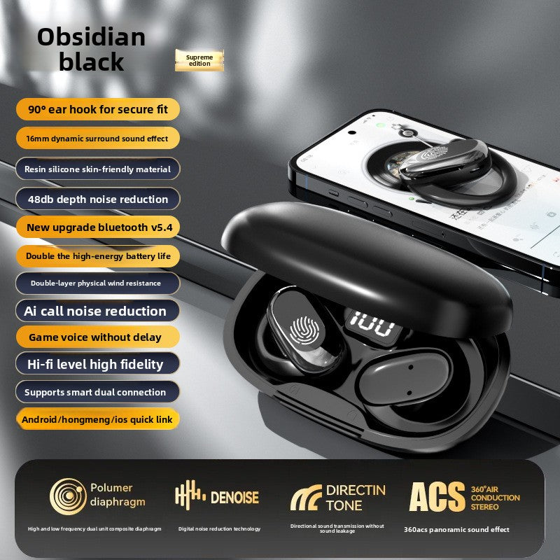 Ear-Hook Bluetooth Headset with Bone Conduction