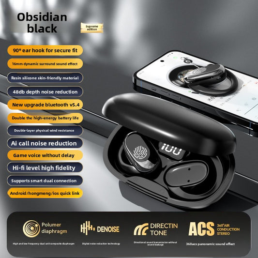 Ear-Hook Bluetooth Headset with Bone Conduction