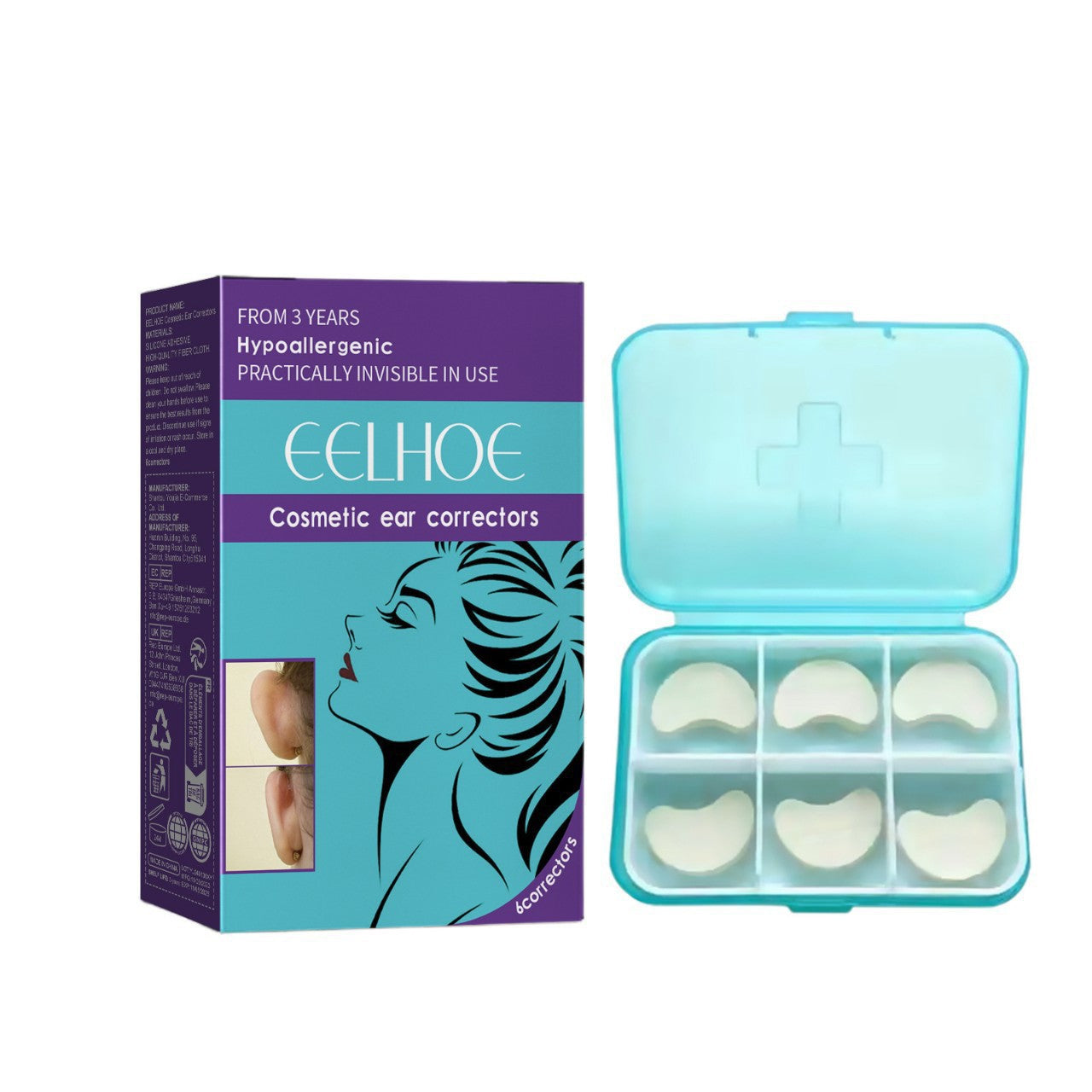 Ear pinna shaping waterproof ear patch